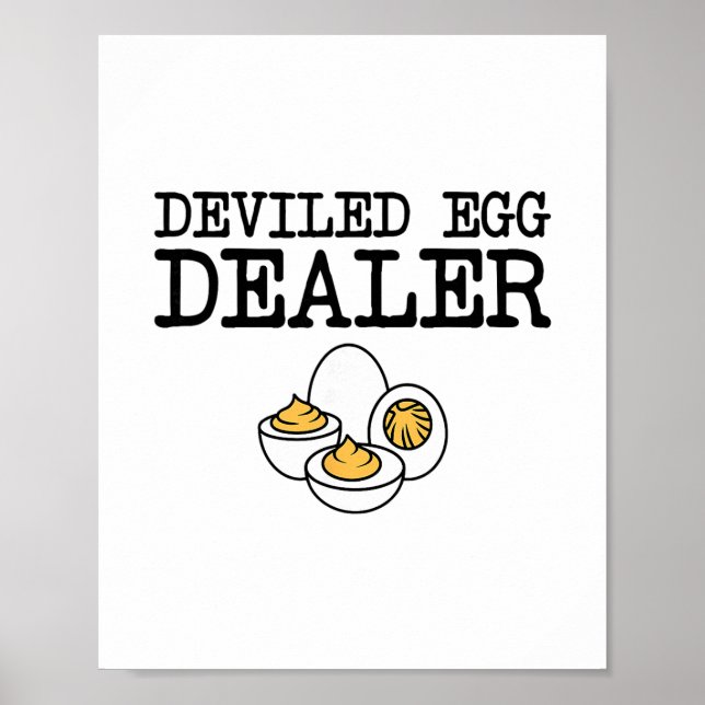 Djävulsk Ägghandlare Rolig Matlagning Potluck Tack Poster (Framsidan)