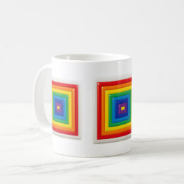 Djävulsk geometrisk Popkonst Kaffemugg