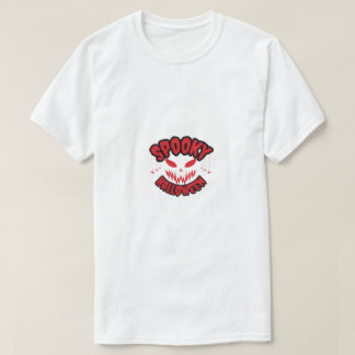 Djävulsk Skräckinjagande Halloween Skräckdesign T Shirt