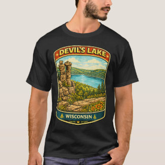 Djävulssjöns statliga park Wisconsin vandring fami T Shirt