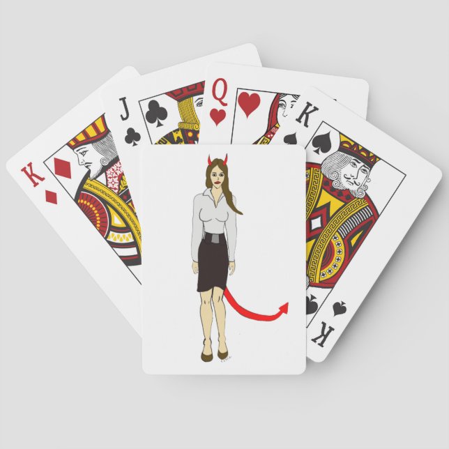 djävulstjej     casinokort (Baksidan)