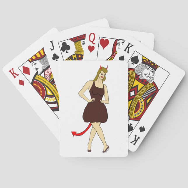 djävulstjej     casinokort (Baksidan)
