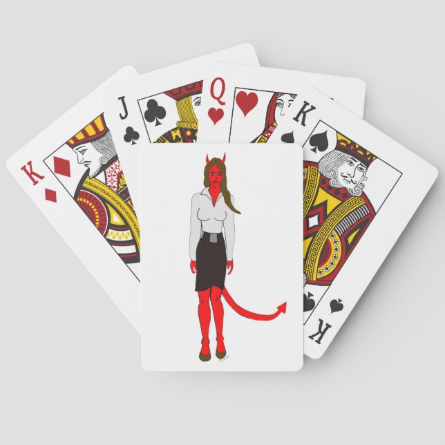 djävulstjej    casinokort (Baksidan)