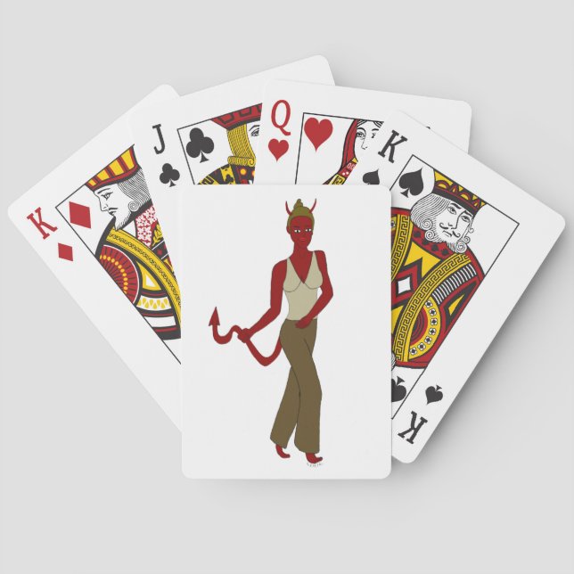 djävulstjej     casinokort (Baksidan)