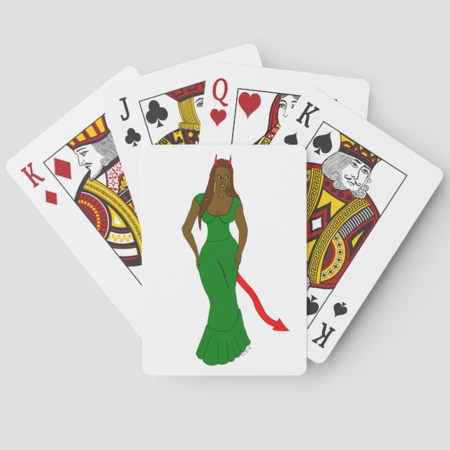 djävulstjej    casinokort (Baksidan)