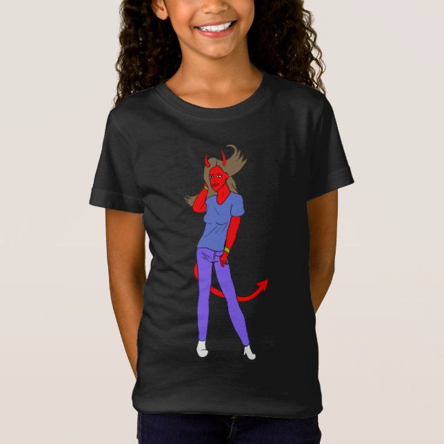 djävulstjej   t shirt (Framsida)