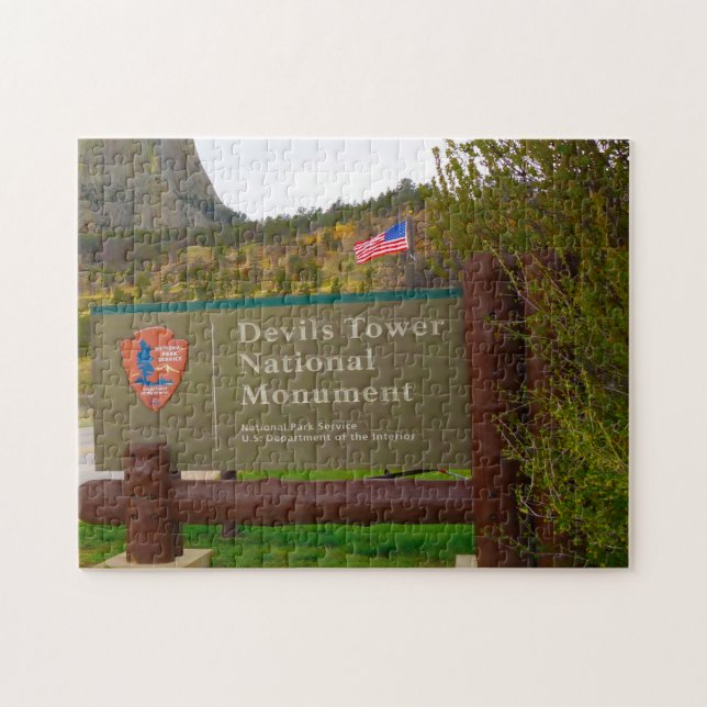 Djävulstornet Wyoming. Pussel (Horisontell)