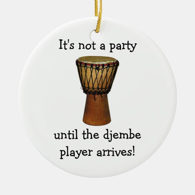 DJEMBE-julprydnad Julgransprydnad Keramik (Framsidan)