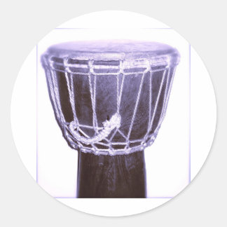 Djembe Music Gifts Runt Klistermärke