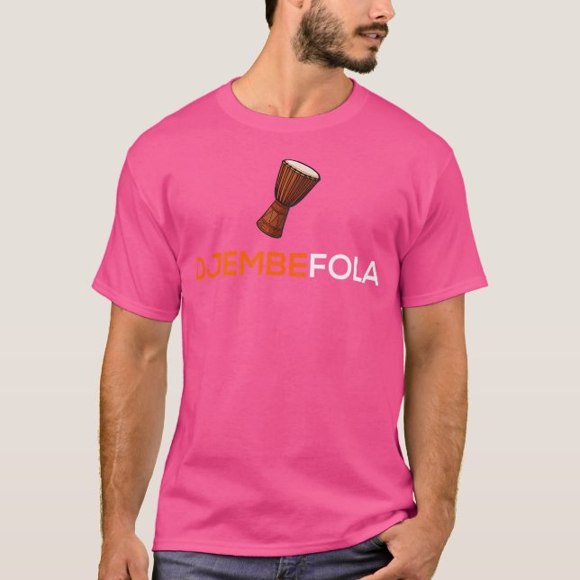 Djembe T Shirt Djembefola African Drum (Framsida)