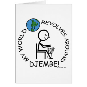 Djembe - World Revolves Around Hälsningskort