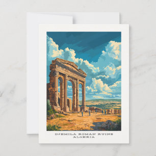 Djemila Roman Ruins Algeriet Resepostkort Vykort