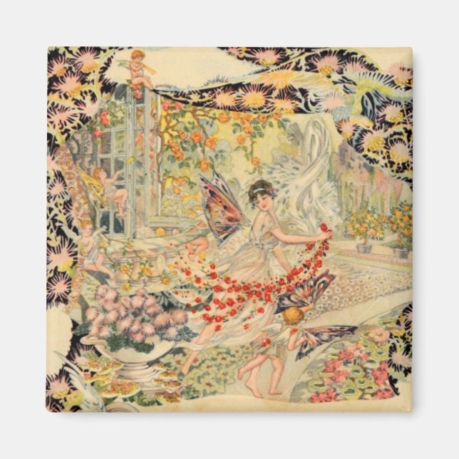 Djer-Kiss Fransk Parfym-etikett Magnet (Framsidan)