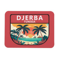 Djerba Tunisien Retro Emblem