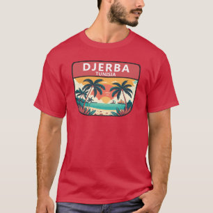 Djerba Tunisien Retro Emblem T Shirt