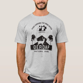 Djerdap National Park Black Design T Shirt