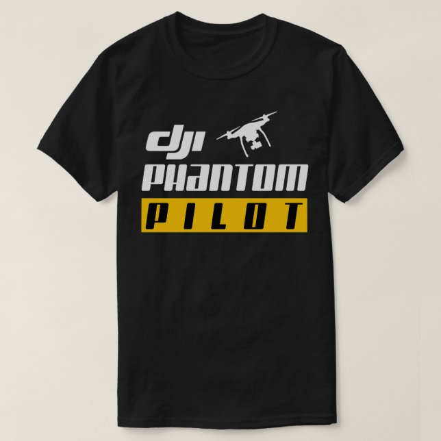 Dji Phantom Pilot drone coola unisex T Shirt (Design framsida)