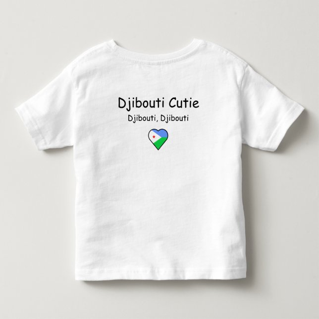 Djibouti Cutie Småbarn T-Shirt (Baksida)