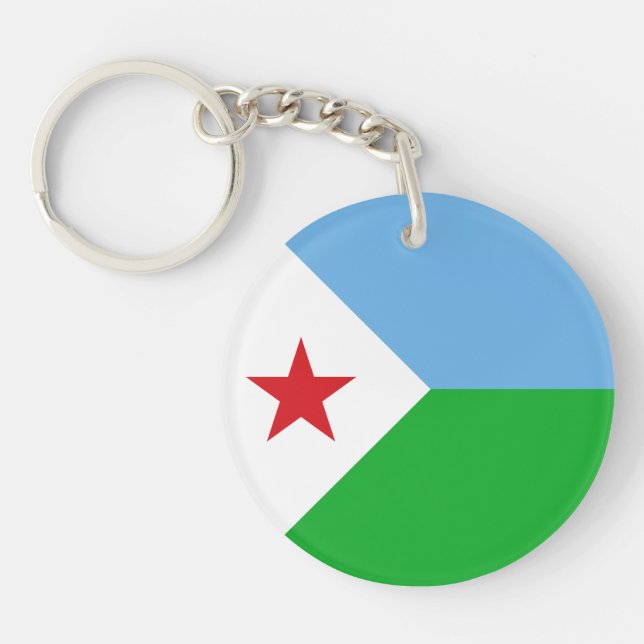 Djibouti Flagga (Framsidan)