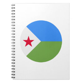Djibouti Flagga Anteckningsbok
