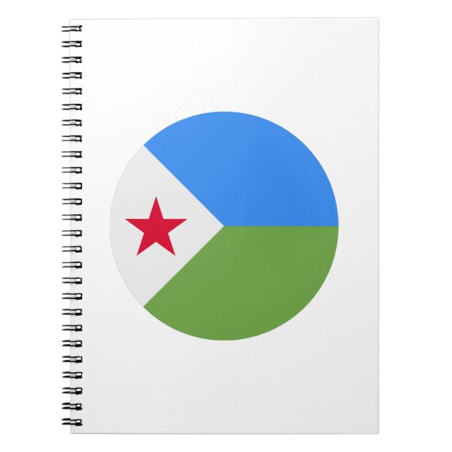 Djibouti Flagga Anteckningsbok (Framsidan)