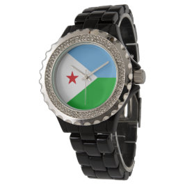 Djibouti flagga armbandsur