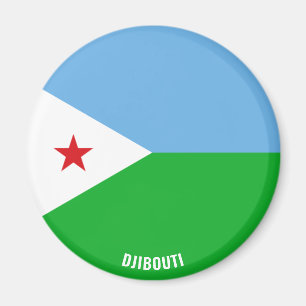 Djibouti Flagga Charming Patriotic Magnet