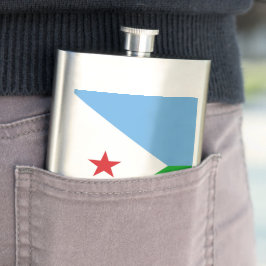 Djibouti flagga fickplunta