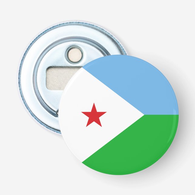 Djibouti flagga flasköppnare (Framsidan)