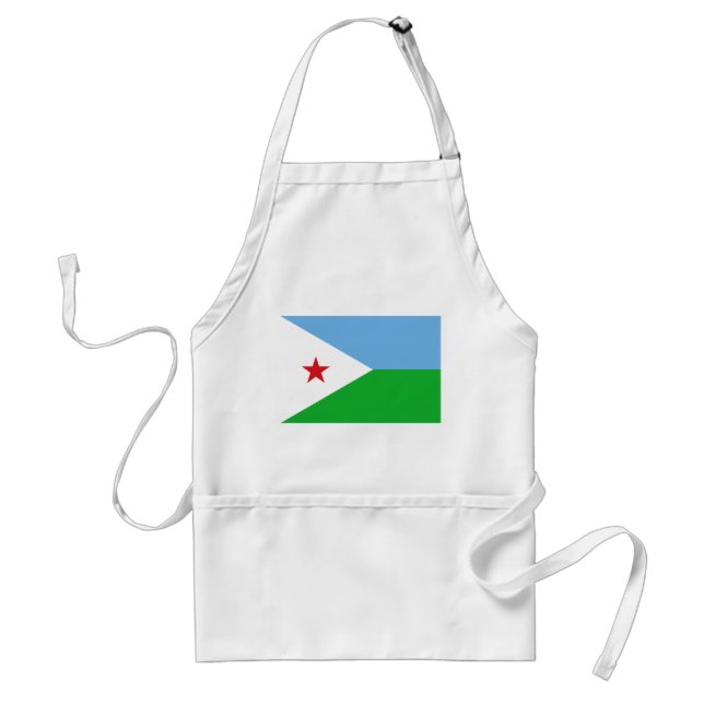 Djibouti Flagga Förkläde (Framsidan)
