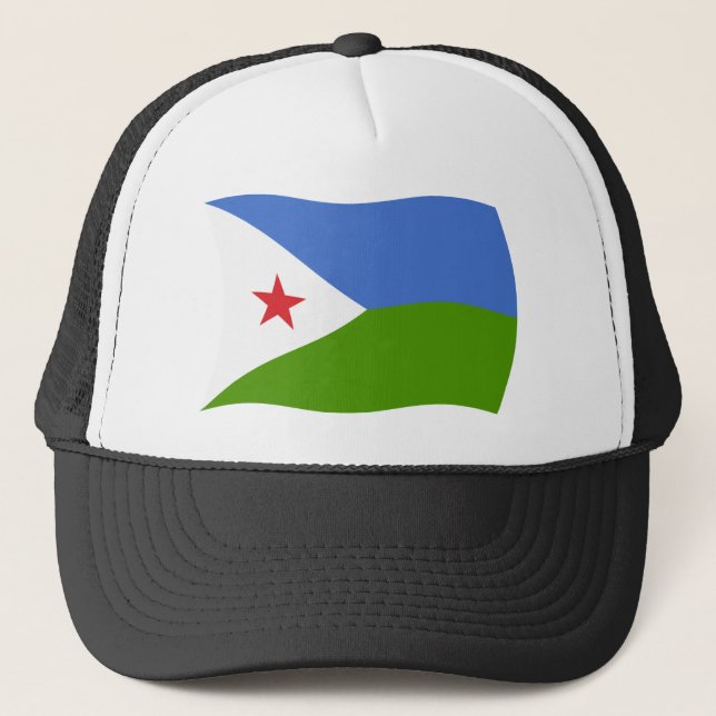 Djibouti Flagga Hat Keps (Framsida)