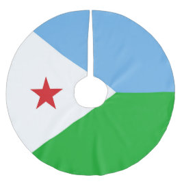 Djibouti flagga julgransmatta borstad polyester