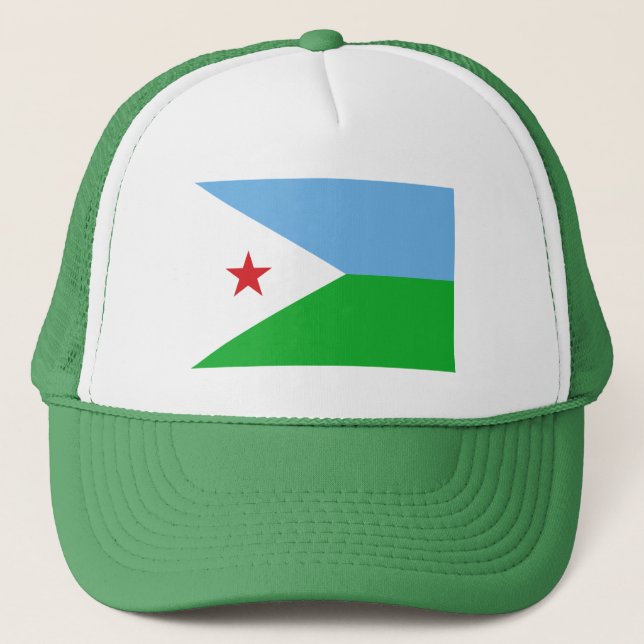 Djibouti Flagga Keps (Framsida)