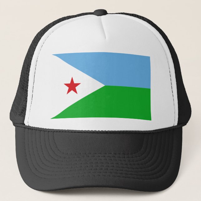 Djibouti Flagga Keps (Framsida)