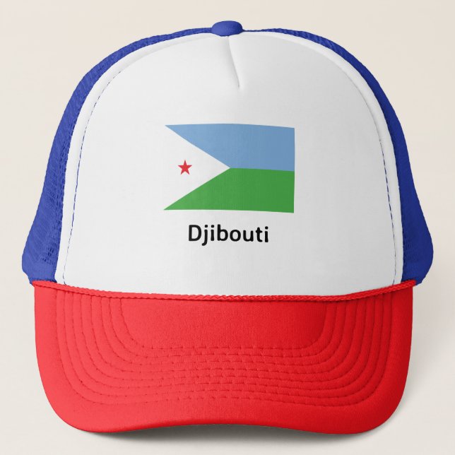 Djibouti Flagga Keps (Framsida)
