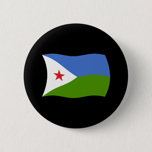 Djibouti Flagga Knapp (Framsida)