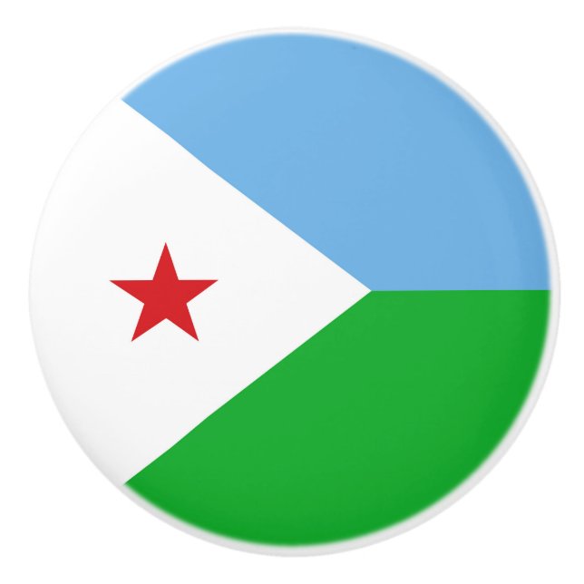 Djibouti flagga knopp (Framsidan)