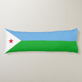 Djibouti flagga kroppskudde