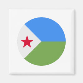 Djibouti Flagga Magnet