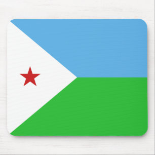 Djibouti Flagga Mousepad Musmatta