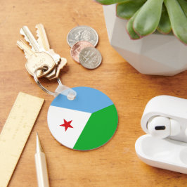 Djibouti flagga nyckelring