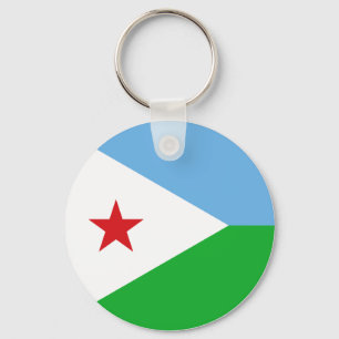 Djibouti Flagga Nyckelring