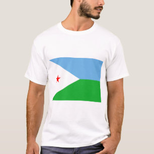 djibouti flagga t shirt