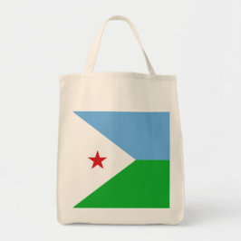 Djibouti flagga tygkasse