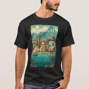 Djibouti Illustration Resa Konst Vintage T Shirt