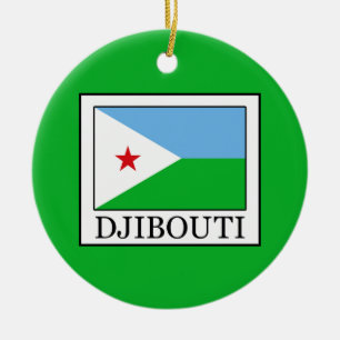 Djibouti Julgransprydnad Keramik