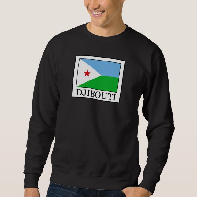 Djibouti Lång Ärmad Tröja (Framsida)