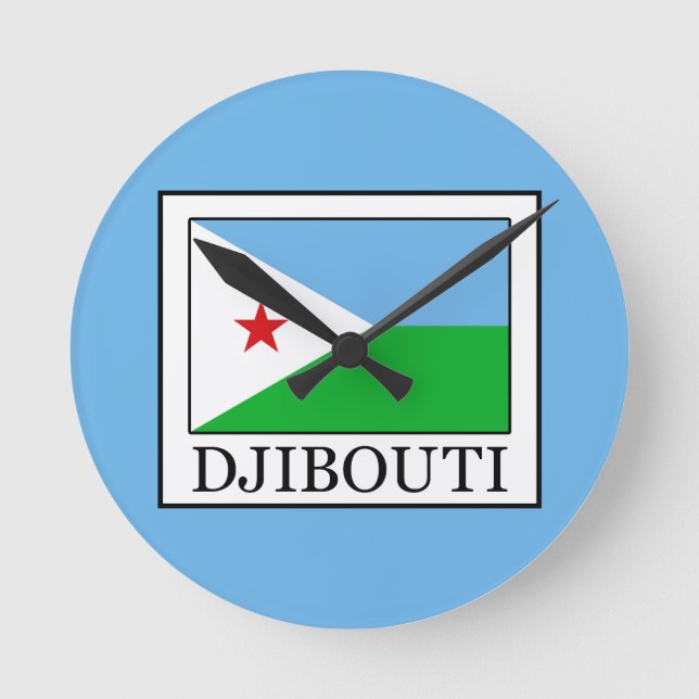 Djibouti Rund Klocka (Framsida)