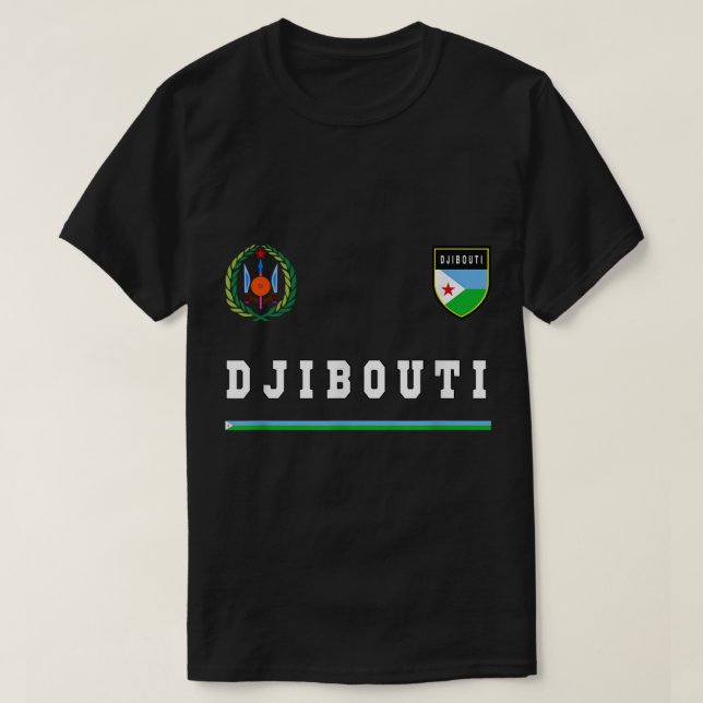 Djibouti SportOcer Jersey Tee Football (Design framsida)
