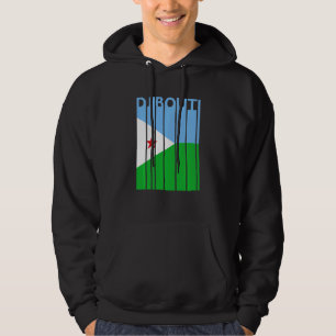 Djibouti T Shirt Vintage Djiboutian Flagga Tshirt Hoodie